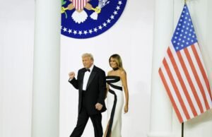 O sósia de Melania Trump apareceu na matinê do documentário em Los Angeles