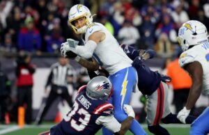 O atacante Justin Herbert fez 0-3 nos playoffs