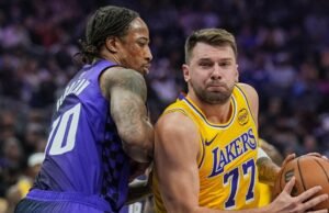 Os 42 pontos de Luka Doncic não salvam o Lakers de perder para o Kings