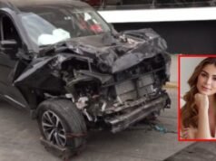 Assim ficou o carro de Laura Spoya depois do terrível acidente em Surco: um elemento-chave para evitar acidentes.