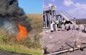 Após a explosão no oleoduto Pemex em Oaxaca, três pessoas morreram e seis ficaram feridas