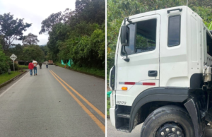 O bombardeio foi acionado quando veículos do Exército passaram na estrada que liga Risaralda a Chocó.