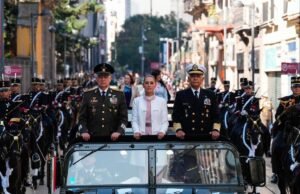 Sheinbaum liderou a comemoração do 113º aniversário da Marcha da Lealdade