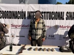 Prenderam um sujeito com uma bomba para enviar a um drone e outras atividades ilegais em Culiacán, Sinaloa