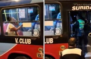 Motorista do El Rápido baleado na rua Los Próceres, em San Martín de Porres