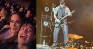 Vídeo: Yeferson Cossio mostra seu talento na guitarra para Yina Calderón e sua irmã Cintia diante do público