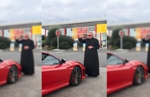 Um padre francês, chamado Beyoncé, abençoou um carro Ferrari para aproximar mais jovens de Deus.