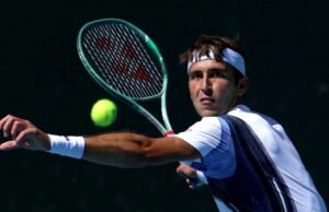 Tomás Etcheverry perdeu o primeiro set para Alejandro Tabilo na final do Río Open