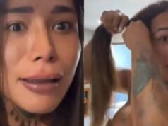 Fãs de Karina Torres invadem sua casa para gritar com ela durante um vídeo ao vivo