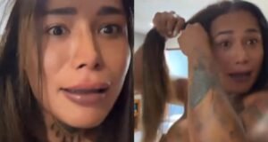 Fãs de Karina Torres invadem sua casa para gritar com ela durante um vídeo ao vivo