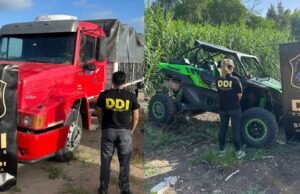Villa Gesell: ele desceu do caminhão de mudança com seu UTV e os dois carros foram apreendidos