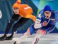 Jordan Stolz estabeleceu um recorde ao vencer a viagem americana para as Olimpíadas de Inverno