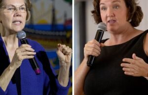 A senadora Elizabeth Warren apoia a ex-governadora deputada Katie Porter