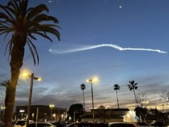 O céu do sul da Califórnia foi iluminado pelo lançamento do Dia dos Namorados da SpaceX