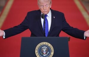 A cabeça de Trump enfraqueceu numa era de difíceis desafios políticos