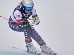 Lindsey Vonn diz que quase quebrou a perna após cair nas Olimpíadas