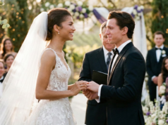 Zendaya responde às fotos de seu casamento com Tom Holland: “Muita gente se engana, não é real, é IA”