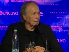 Joan Manuel Serrat emociona Mendoza: neste fim de semana ele se formou e deu palestra aberta