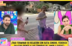 Federico Salazar leu seu silêncio sobre Katia Condos e inesperadamente com uma mala na frente de sua casa: “Ele leva alguma coisa?”