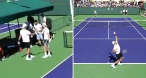 Ignacio Buse realiza sonho e treina com Novak Djokovic: os melhores momentos de seus treinos em Indian Wells