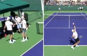 Ignacio Buse realiza sonho e treina com Novak Djokovic: os melhores momentos de seus treinos em Indian Wells