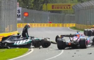 Andrea Kimi Antonelli bateu sua Mercedes no último treino livre do Grande Prêmio da Austrália de Fórmula 1