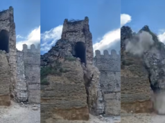 A torre do palácio Escalona, em Toledo, desabou: o projeto de restauração está em andamento, mas “não deu tempo”