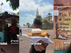 ‘Influencer’ deu patacón de Cartagena no lugar mais antigo da cidade: “O sabor é bem diferente”