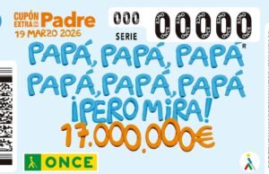 ONCE Dia do Pai: o número que distribuiu 17 milhões de euros