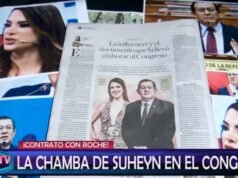 Suheyn Cipriani: revelam o certificado de trabalho que propôs para conseguir uma cadeira no Parlamento a pedido de Eduardo Salhuana
