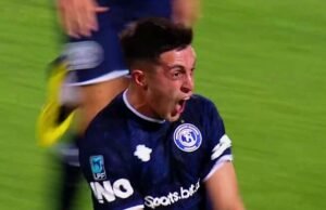 Voleio de fora da área: o principal gol do Independiente Rivadavia para abrir o placar contra o River Plate no torneio Apertura