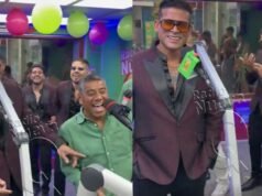 Christian Domínguez reprisa música de Hermanos Yaipén e canta ‘Una rosa lo saber’ na frente de Walter Yaipén