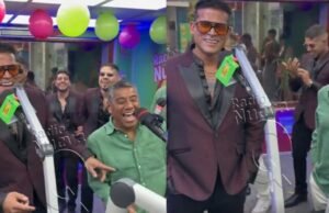 Christian Domínguez reprisa música de Hermanos Yaipén e canta ‘Una rosa lo saber’ na frente de Walter Yaipén