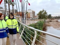 O chefe dos bombeiros disse ao juiz Dana que o Riu Sec na ponte Carlet foi inundado às 12h45.