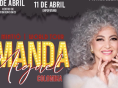 Amanda Miguel retorna à Colômbia com sua turnê “He Mintio”
