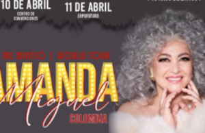 Amanda Miguel retorna à Colômbia com sua turnê “He Mintio”