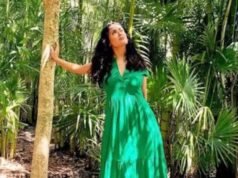 ‘Chachalacas’, o cachorro adotado por Salma Hayek em Veracruz, deu à luz 10 cachorrinhos e a atriz está promovendo sua adoção.