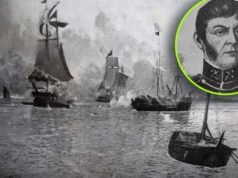 A primeira batalha naval argentina: a imprudência de Azopardo, a decisão de afundar o navio em vez de se render e a sua longa prisão.