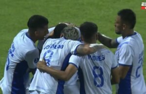 O objetivo de Francesco Flores de avançar o Alianza Atlético contra o Deportivo Garcilaso na fase preliminar da Copa Sul-Americana de 2026.