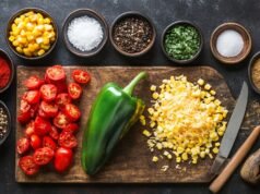 Pimentões embalados com vegetais: uma opção light para a Quaresma