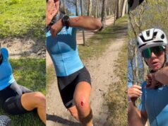 Amelia Bono cai da primeira bicicleta: “Isso poderia ter me matado”