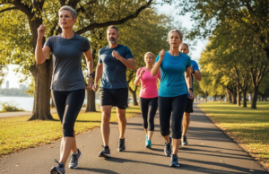 Quais são os benefícios da caminhada diária para pessoas com mais de 60 anos?