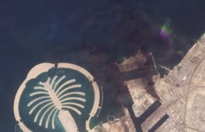 Imagens de satélite mostram a extensão da invasão do Irão no Médio Oriente