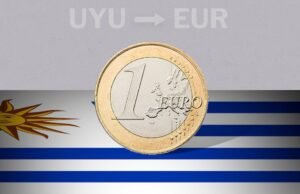 O valor de fechamento do euro no Uruguai em 13 de março de EUR para UYU