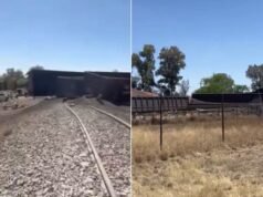 O trem de carga em Aguascalientes: um migrante morto e cinco feridos