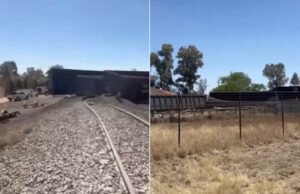 O trem de carga em Aguascalientes: um migrante morto e cinco feridos