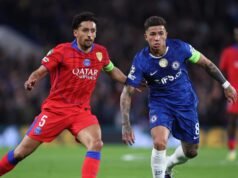 O PSG venceu o Chelsea de Enzo Fernández por 8-2 e chegou às quartas de final da Liga dos Campeões.