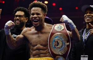 Devin Haney se rende a Vaquero Navarrete após vitória sobre Sugar Núñez por suicídio técnico: “Ele é um monstro”