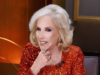 Mirtha Legrand brilhou em seu programa com looks chocantes: lantejoulas, cetim e joias azuis
