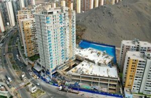 O andamento da construção do primeiro shopping Rímac é o seguinte: a inauguração está prevista para meados de 2026